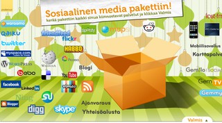 Sosiaalinen media pakettiin